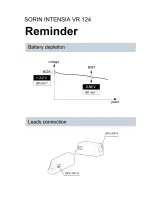 Preview for 3 page of sorin Intensia VR 124 Implant Manual