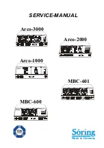 Предварительный просмотр 1 страницы Söring Arco-1000 Service Manual