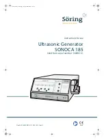 Söring SONOCA 185 Instructions For Use Manual preview