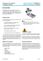 Предварительный просмотр 4 страницы Sorotec CL.ZAN.KGS1610.0550KH Assembly Instructions Manual