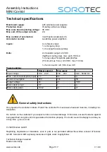 Preview for 2 page of Sorotec MINI Control Assembly Instruction Manual