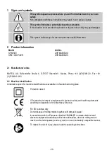 Предварительный просмотр 22 страницы Sorotec SFM 1000 PV-ER Manual