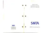 Предварительный просмотр 1 страницы Sota 386si Installation Manual And User'S Manual