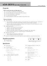 SOtM sCLK-OCX10 Operating Instructions preview