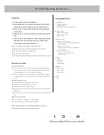 Предварительный просмотр 1 страницы SOtM sPS-1000 Operating Instructions