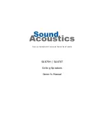 Sound Acoustics SA675H Owner'S Manual preview