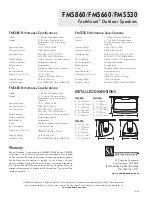 Предварительный просмотр 2 страницы Sound Advance FMS530 Specifications