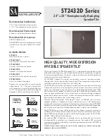 Sound Advance SpeakerTile ST2432D Specification Sheet preview