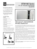 Preview for 1 page of Sound Advance ST2416S Series Specification Sheet