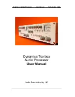 Sound Audio Dynamics Toolbox User Manual предпросмотр