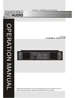 Sound Choice Pro Audio 4120A Operation Manual preview