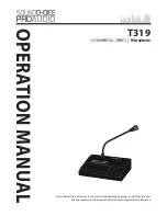 Preview for 1 page of Sound Choice T319 Operation Manual