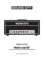 Preview for 1 page of Sound City Master Lead 50 Owner'S Manual