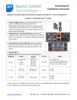 Sound Control Technologies RemoteCam2 Installation Instructions preview