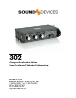 Sound Devices 302 User Manual preview