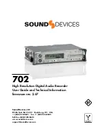 Предварительный просмотр 1 страницы Sound Devices 702 User Manual And Technical Information