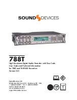 Sound Devices 788T User Manual And Technical Information предпросмотр