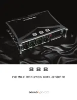 Предварительный просмотр 1 страницы Sound Devices 888 Manual