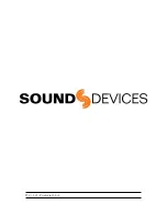 Предварительный просмотр 72 страницы Sound Devices 970 User Manual And Technical Information