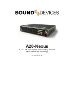 Sound Devices A20-Nexus User Manual preview