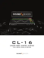 Предварительный просмотр 1 страницы Sound Devices CL-16 User Manual