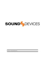 Предварительный просмотр 8 страницы Sound Devices CL-8 User Manual