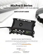 Sound Devices Kashmir MIXPRE-10 II Quick Start Manual предпросмотр