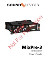 Preview for 1 page of Sound Devices Kashmir MIXPRE-3 II User Manual