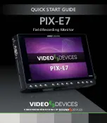 Preview for 1 page of Sound Devices PIX-E7 Quick Start Manual