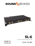 Sound Devices SL-6 User Manual preview