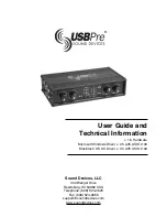 Sound Devices usbpre User Manual preview