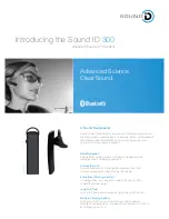 Sound ID 300 Specifications preview