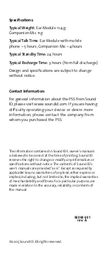 Preview for 17 page of Sound ID PSS User Manual