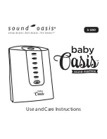 Preview for 1 page of Sound Oasis Baby Oasis Use And Care Instructions Manual