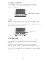 Preview for 19 page of Sound Oasis BLS-100SO Use & Care Manual