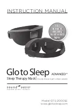 Preview for 1 page of Sound Oasis Glo to Sleep ADVANCED GTS-2000SE Instruction Manual