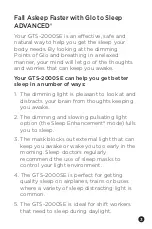 Preview for 3 page of Sound Oasis Glo to Sleep ADVANCED GTS-2000SE Instruction Manual