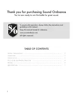 Preview for 2 page of Sound Ordnance P-35B Quick Start Manual