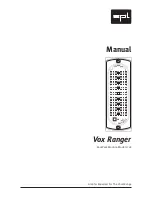 Sound Performance Lab Vox Ranger 2718 Manual preview