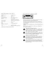 Preview for 3 page of Sound Projections vm-2 User Manual