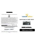 Sound Sation Lightblaster 1500 DMX User Manual предпросмотр