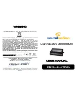 Предварительный просмотр 1 страницы Sound Sation Lightblaster 3000 DMX User Manual