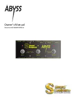 Sound Sculpture ABYSS Owner'S Manual preview