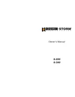 Предварительный просмотр 1 страницы Sound Storm S200 Owner'S Manual