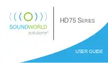 Sound World Solutions HD75 Series User Manual preview