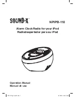 Предварительный просмотр 1 страницы Sound-X NPIPB-110 Operation Manual