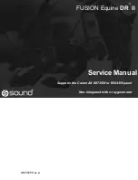 SOUND FUSION Equine DR II Service Manual preview