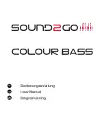 Предварительный просмотр 2 страницы SOUND2GO COLOUR BASS User Manual