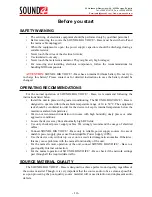 Preview for 14 page of sound4 SOUND4 BIG VOICE2 Base Instruction Manual