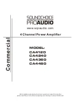 Preview for 1 page of Soundchoice PROAudio CA4360 Manual